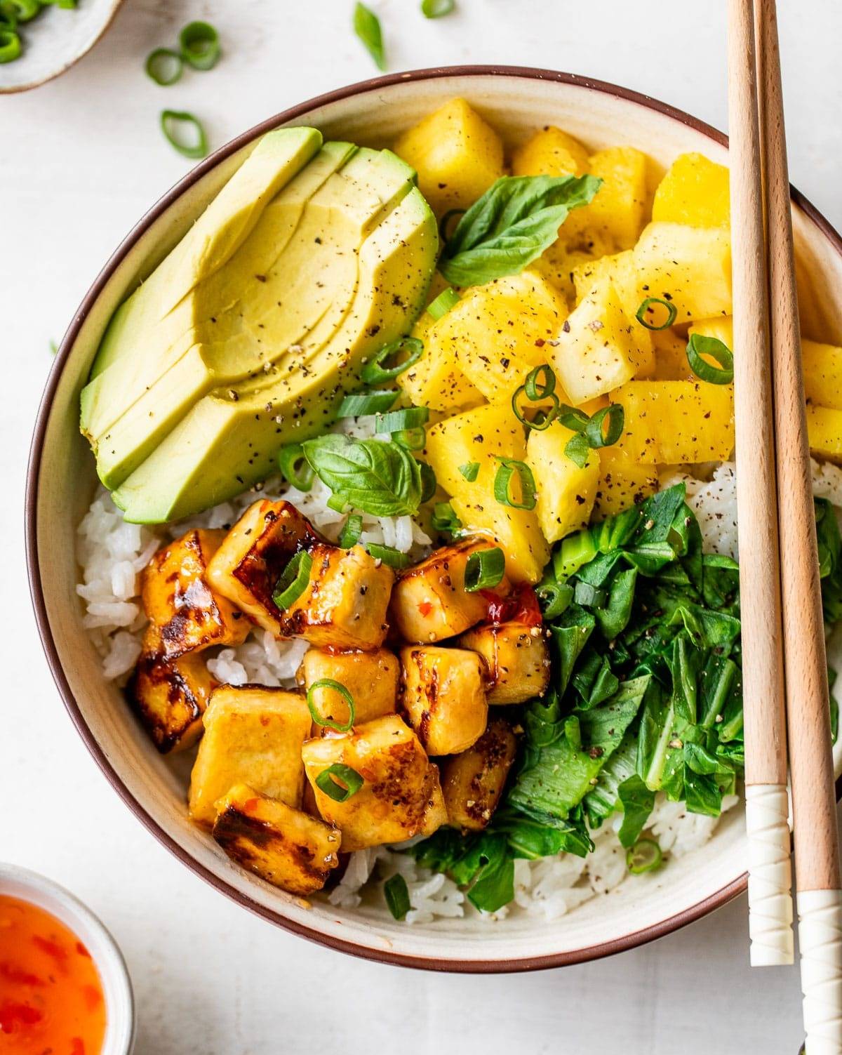 Tofu Coconut Rice Bowl