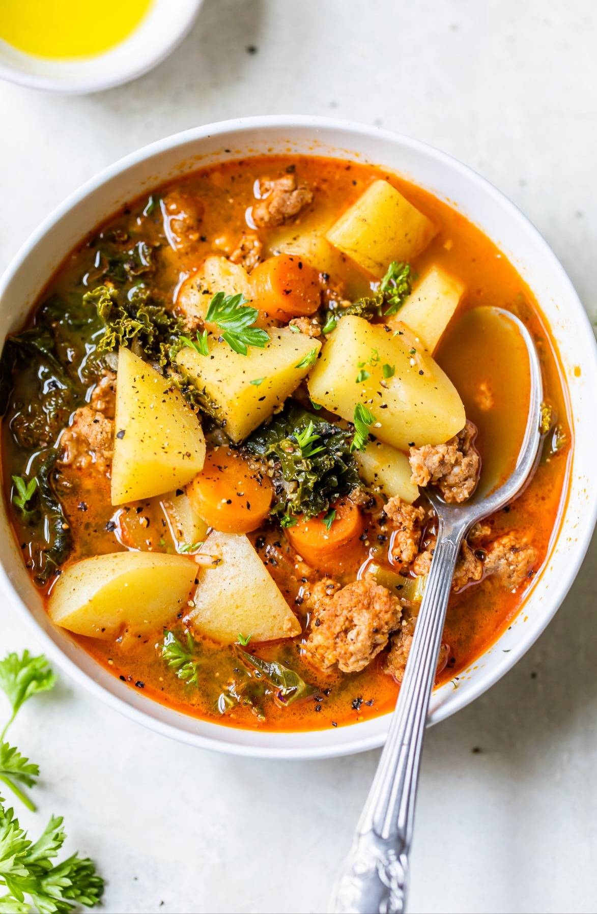 Spicy Sausage and Potato Soup