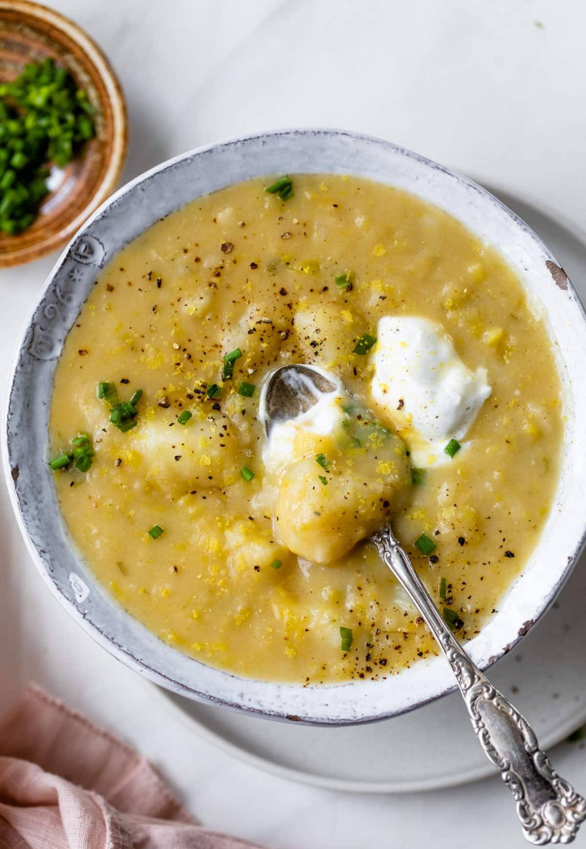 Vegan Potato Leek Soup