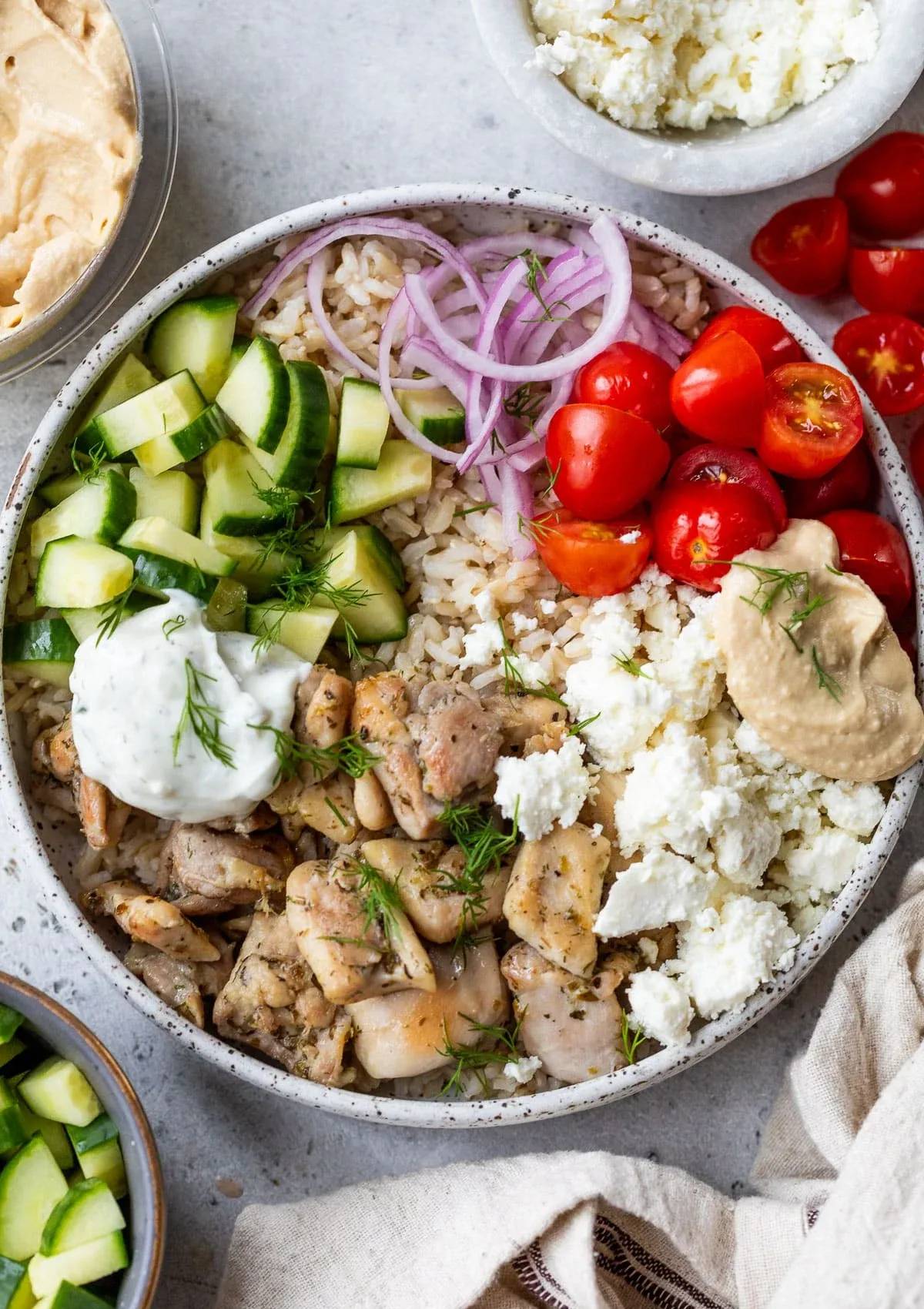Mediterranean Chicken Bowls