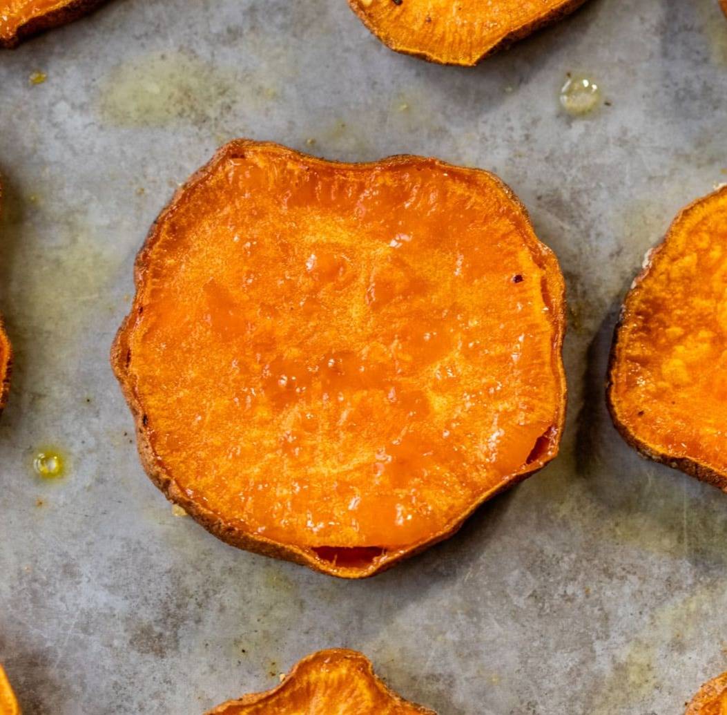 Baked Sweet Potato Slices