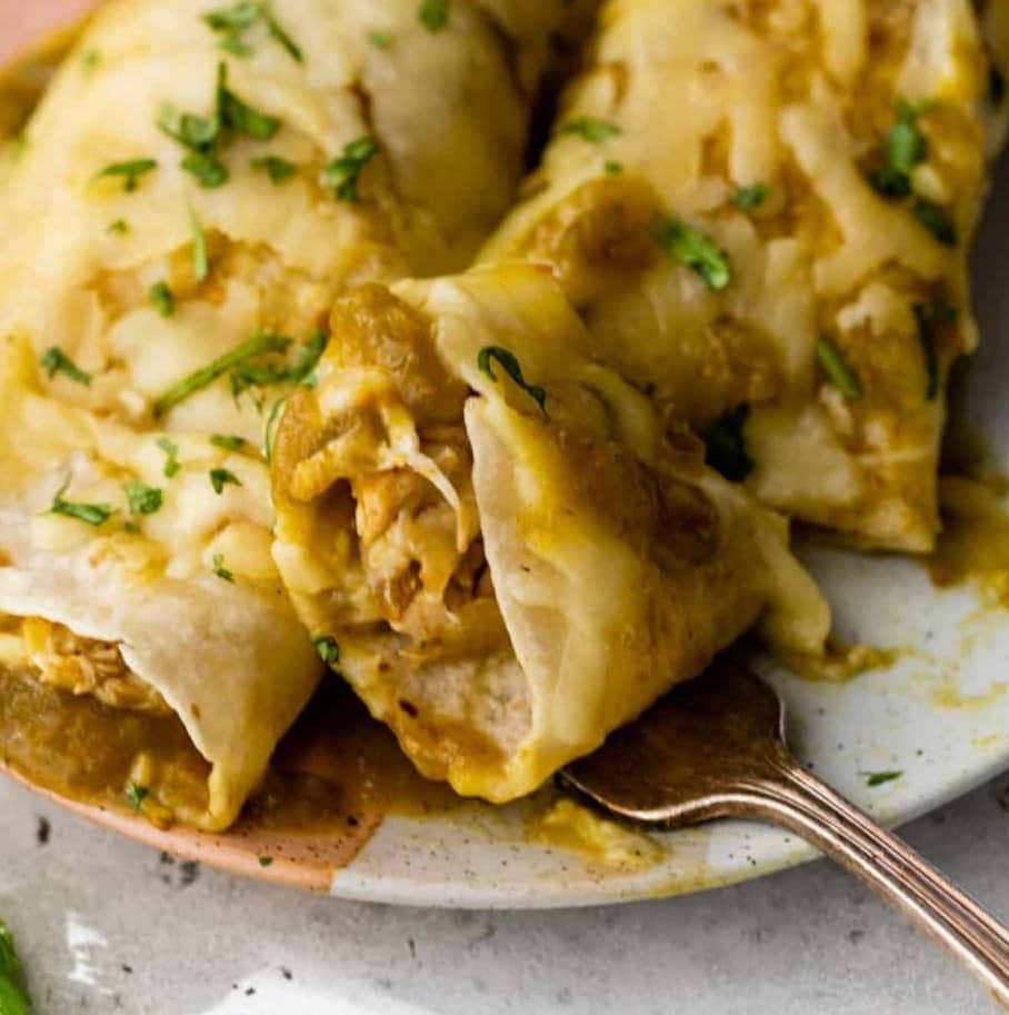 Green Chicken Enchiladas