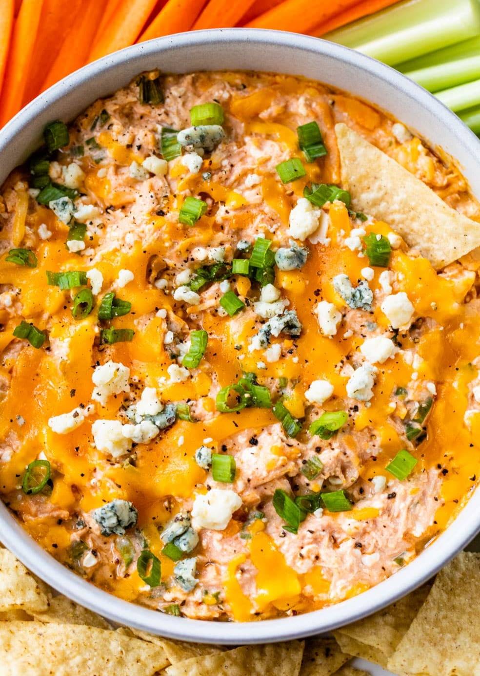 Healthy Buffalo Chicken Dip