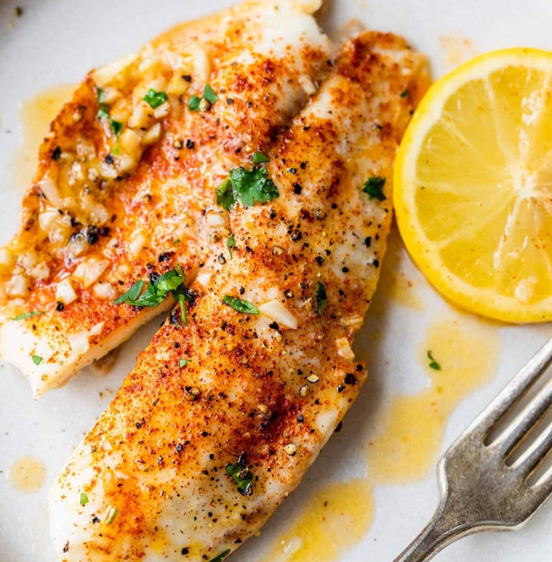 Lemon Butter Baked Tilapia