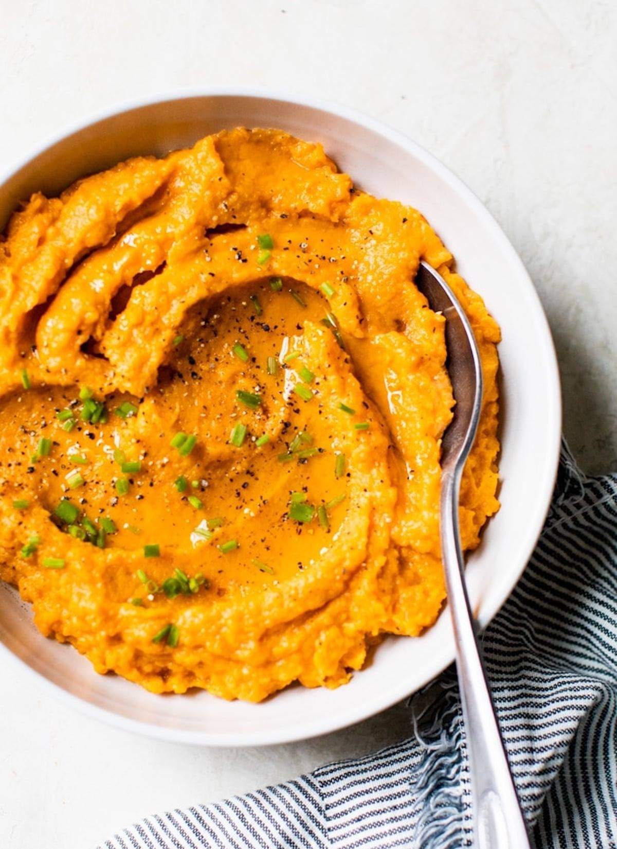 Savory Mashed Sweet Potatoes