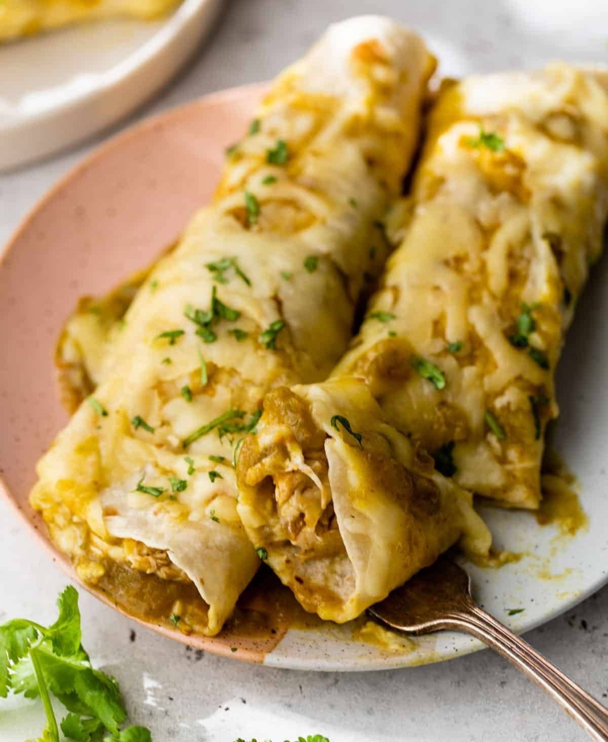 Green Chicken Enchiladas