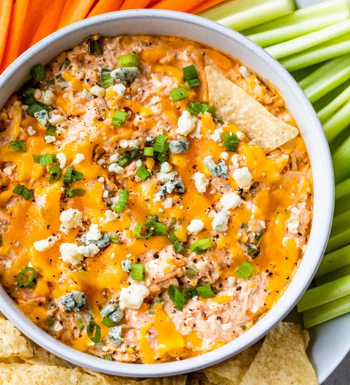 Healthy Buffalo Chicken Dip