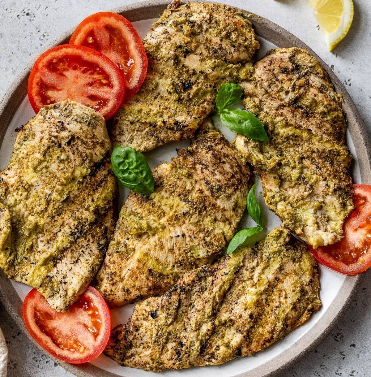 Grilled Pesto Chicken