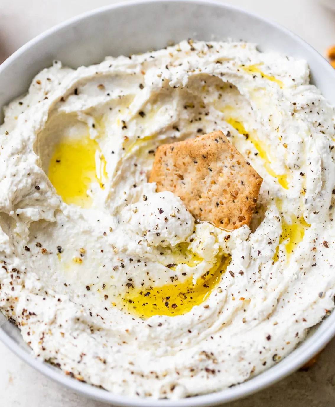 Black Pepper Whipped Feta