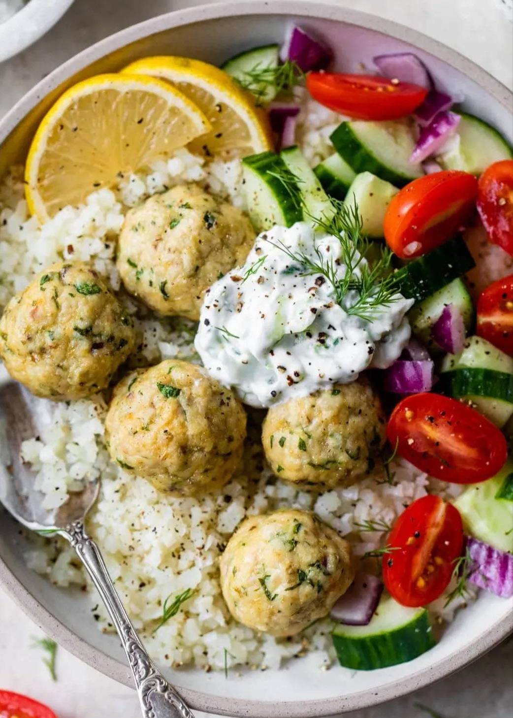 Greek Chicken Meatballs