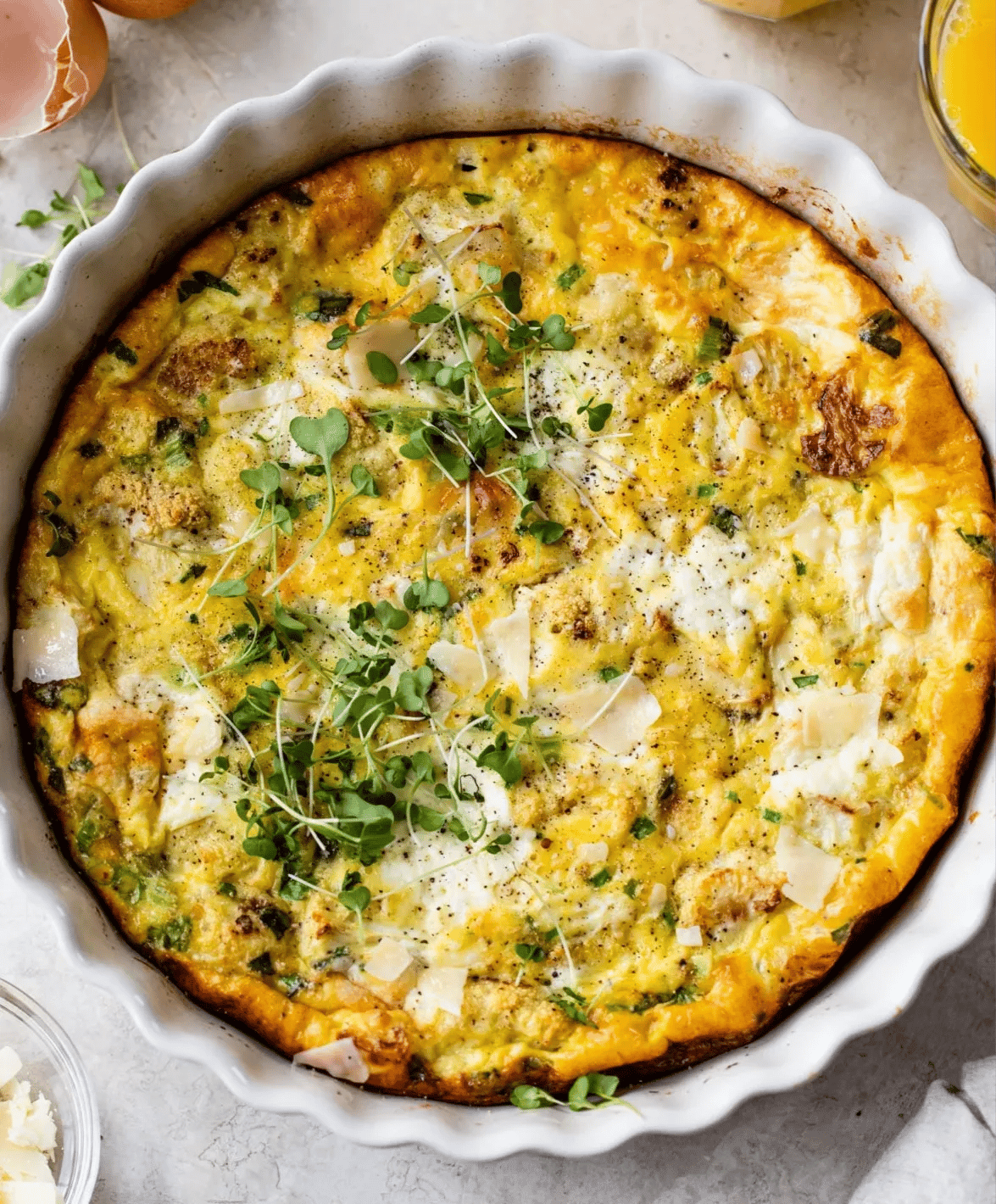 Crustless Cauliflower Quiche