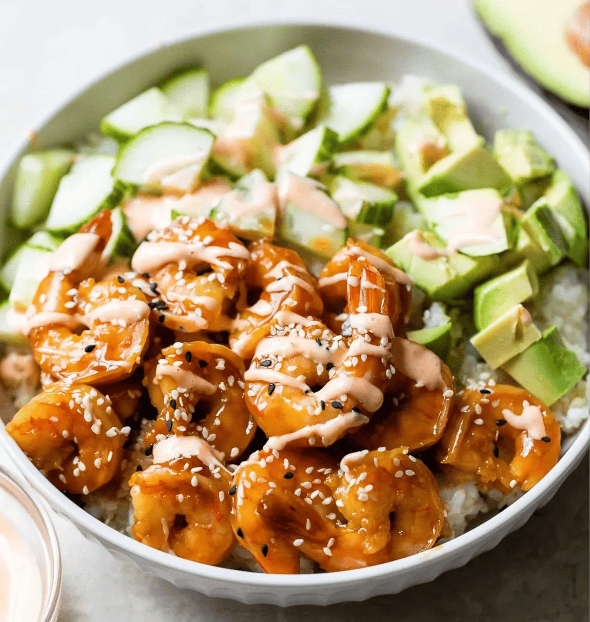 Teriyaki Shrimp Sushi Bowl