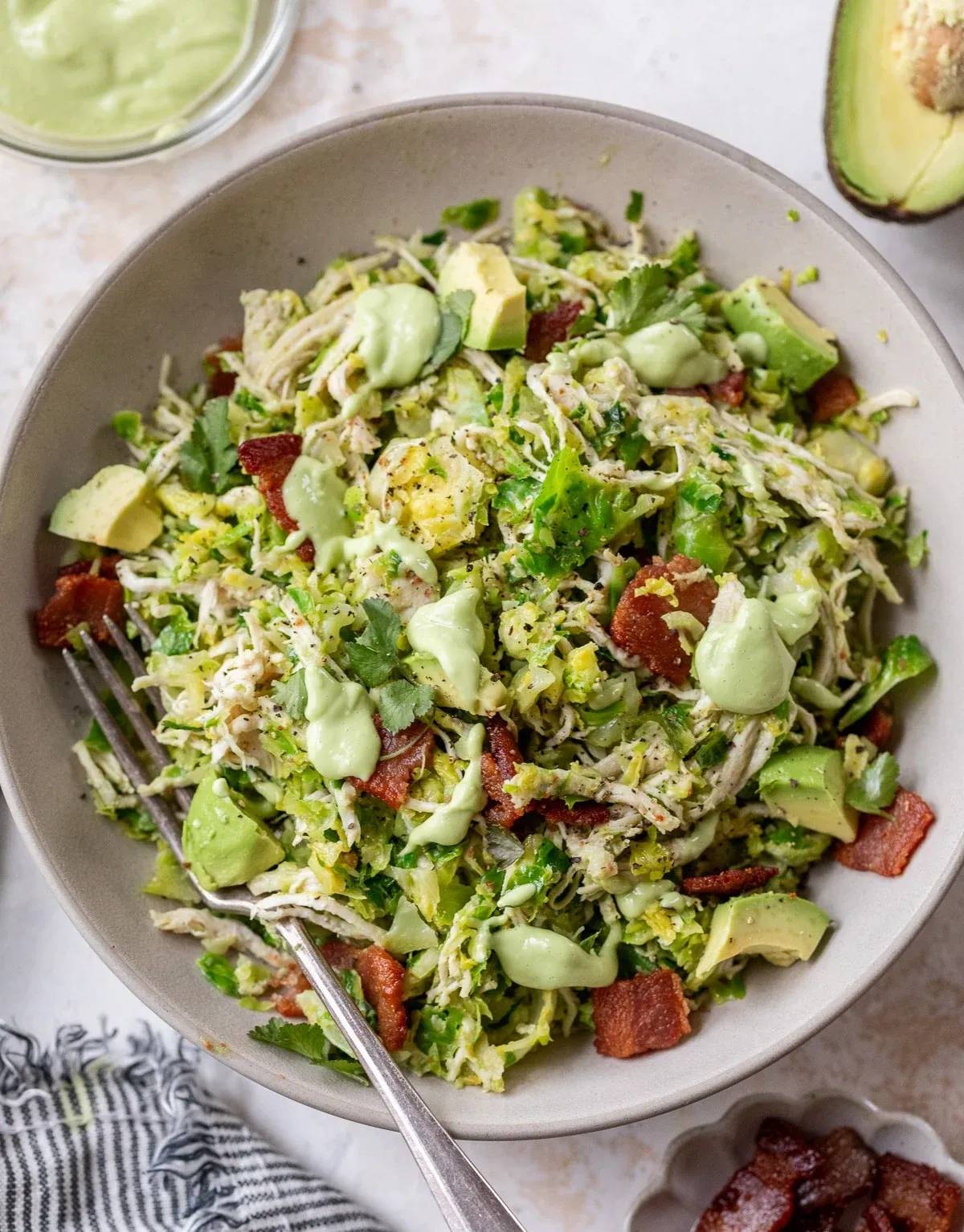 Chicken Brussels Sprouts Salad