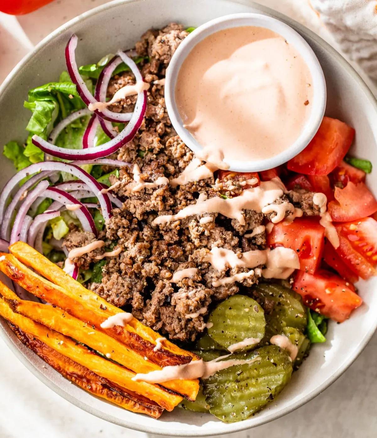 Burger Bowl (Paleo, Whole30)
