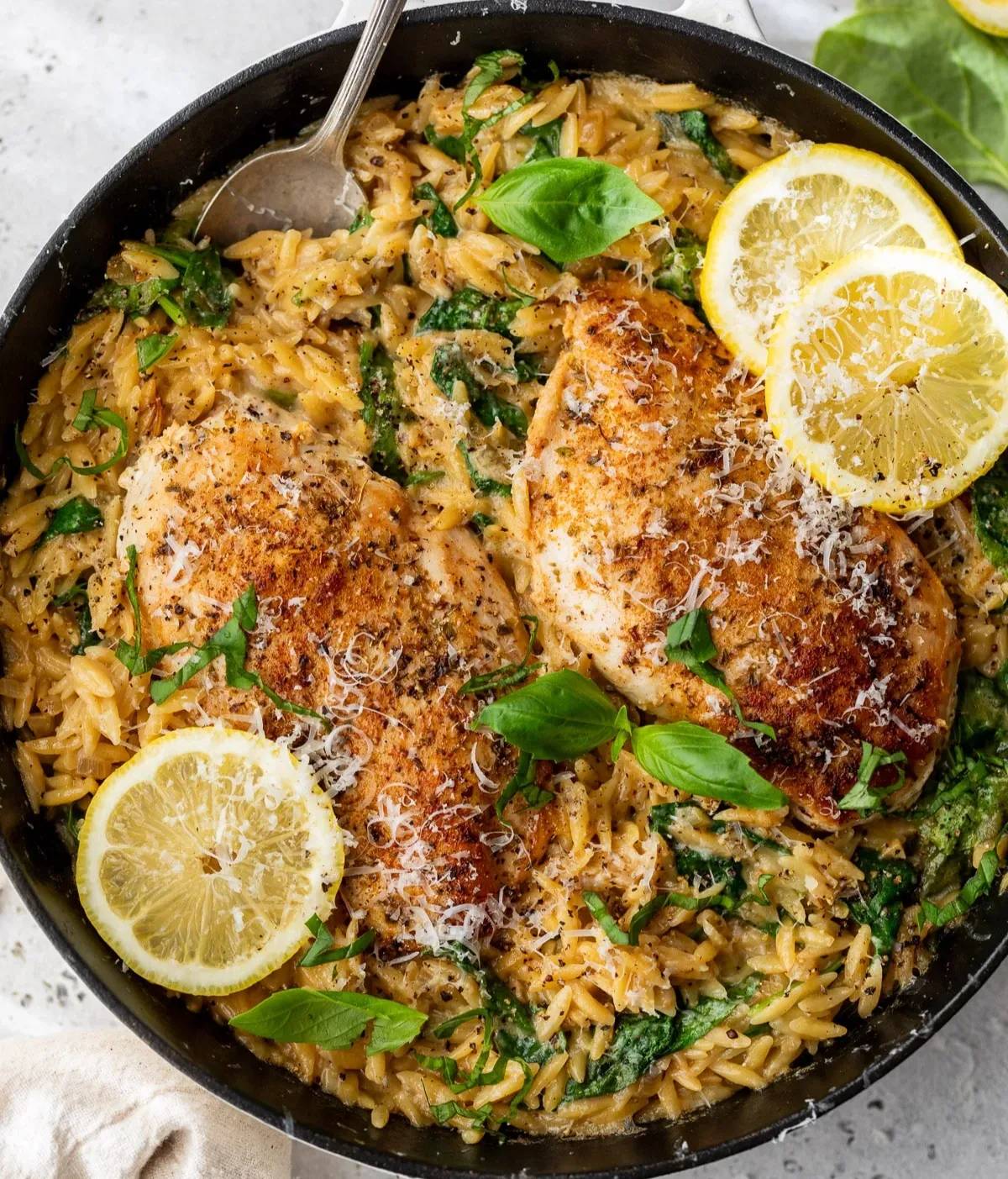 Lemon Chicken Orzo