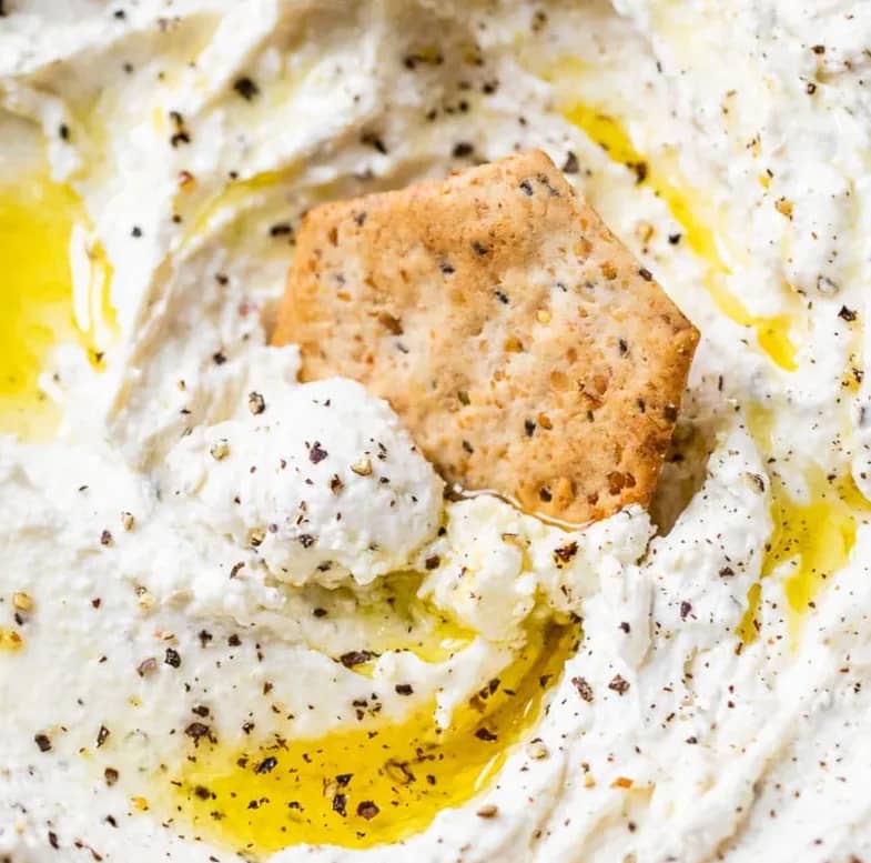 Black Pepper Whipped Feta