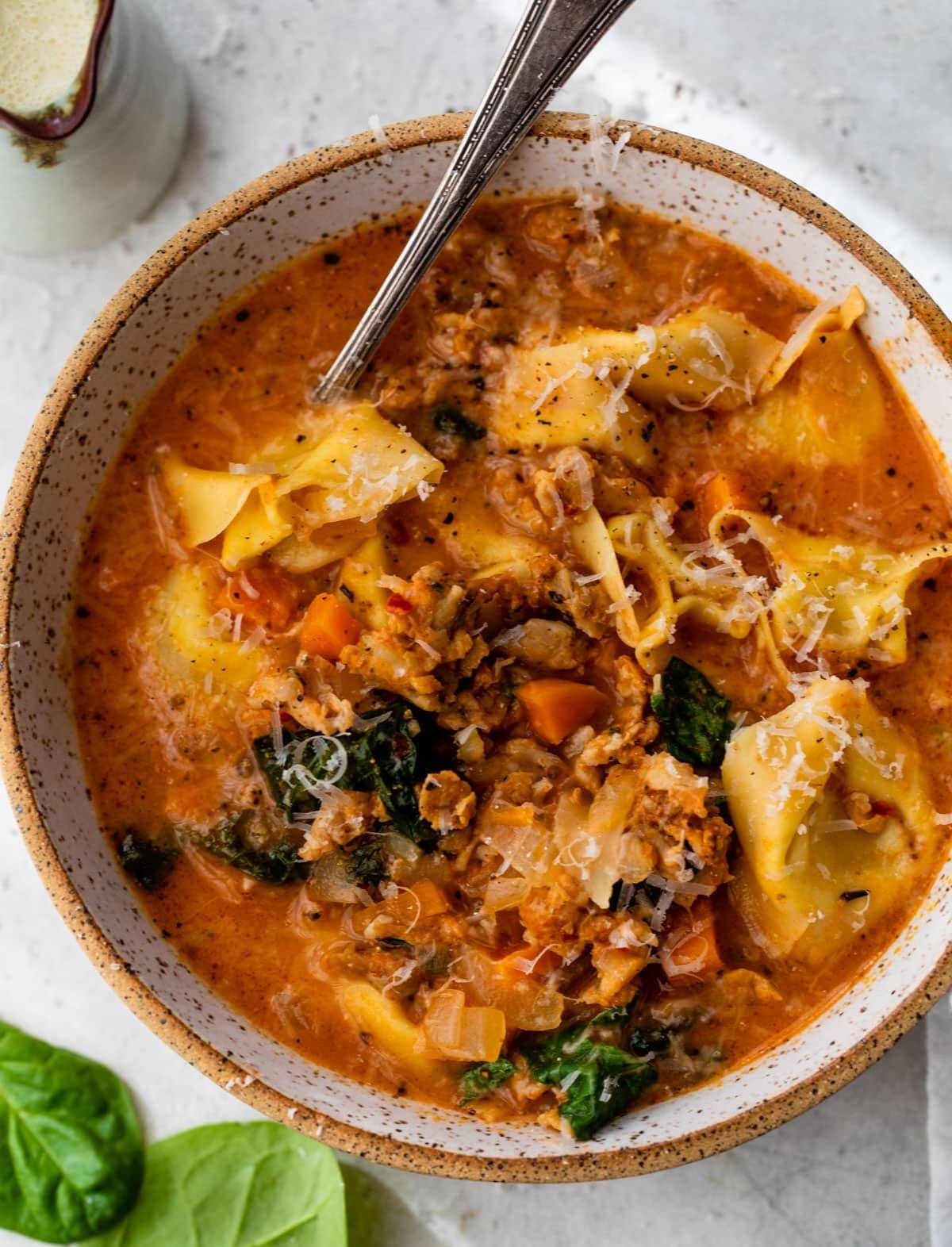 Sausage Tortellini Soup