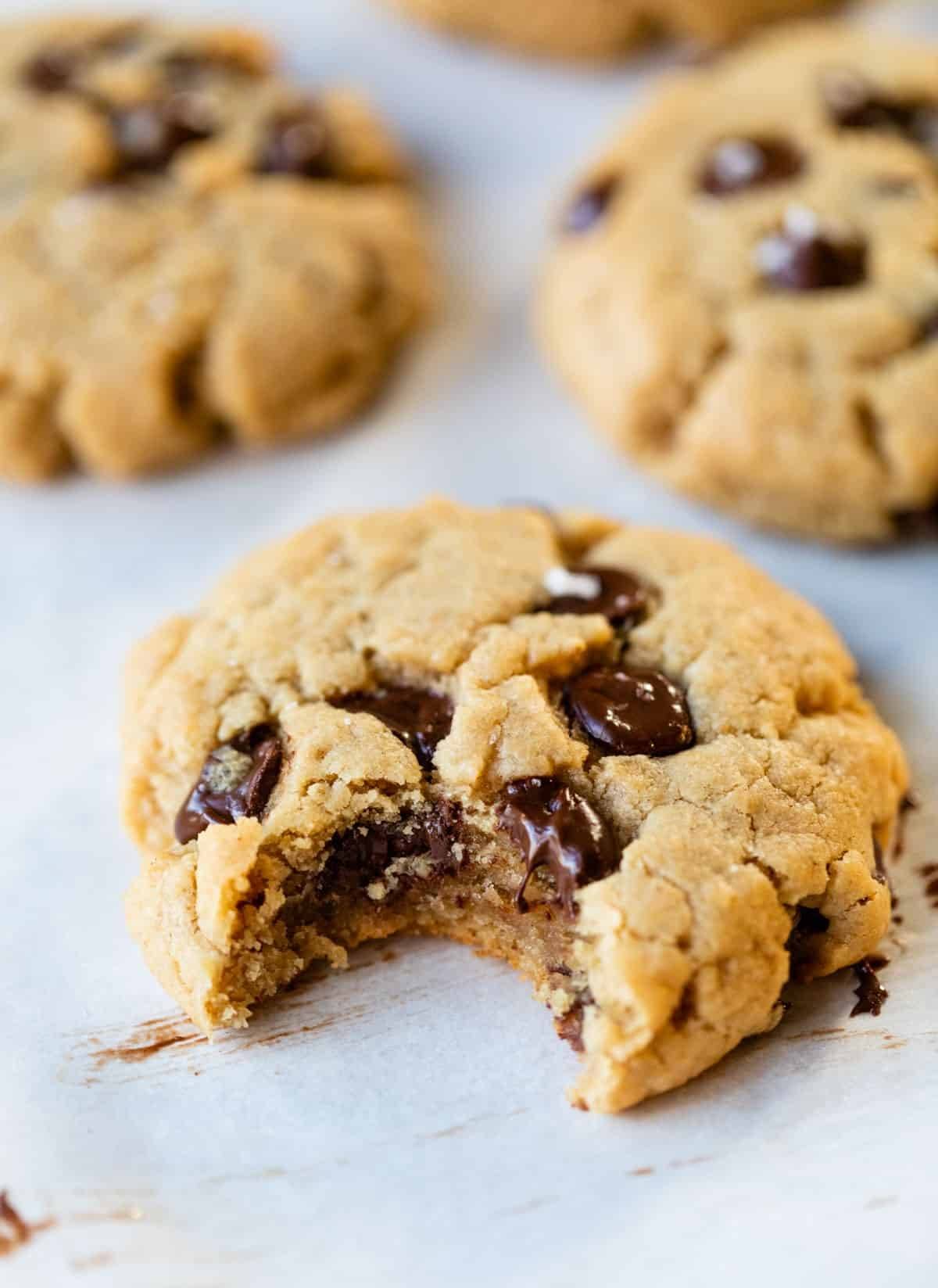 Vegan Peanut Butter Chocolate Chip Cookies