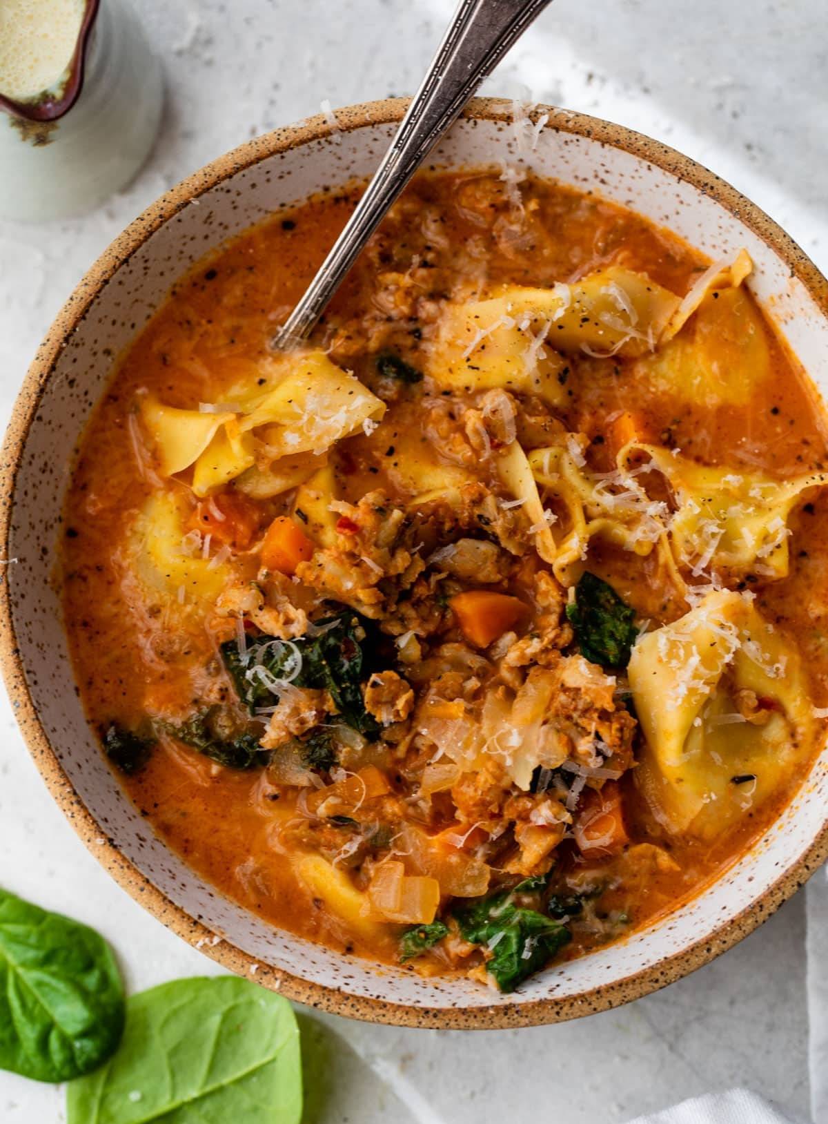 Sausage Tortellini Soup