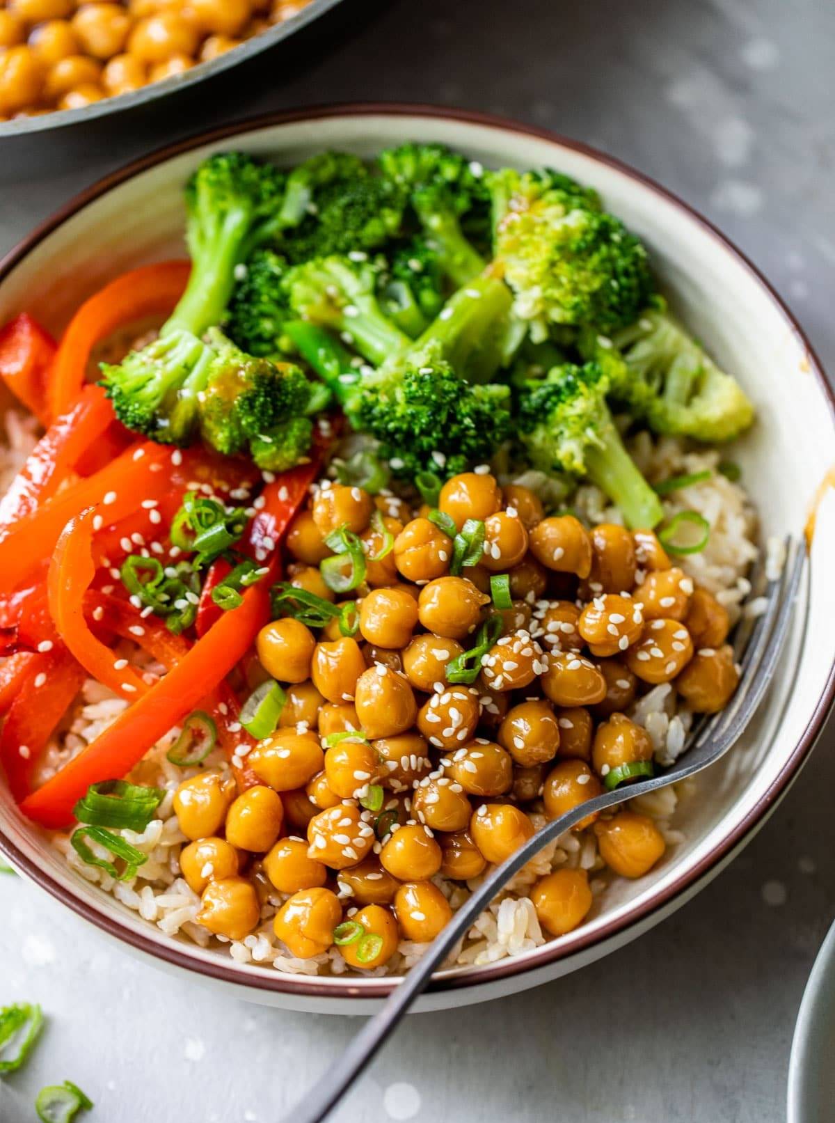 General Tso's Chickpeas