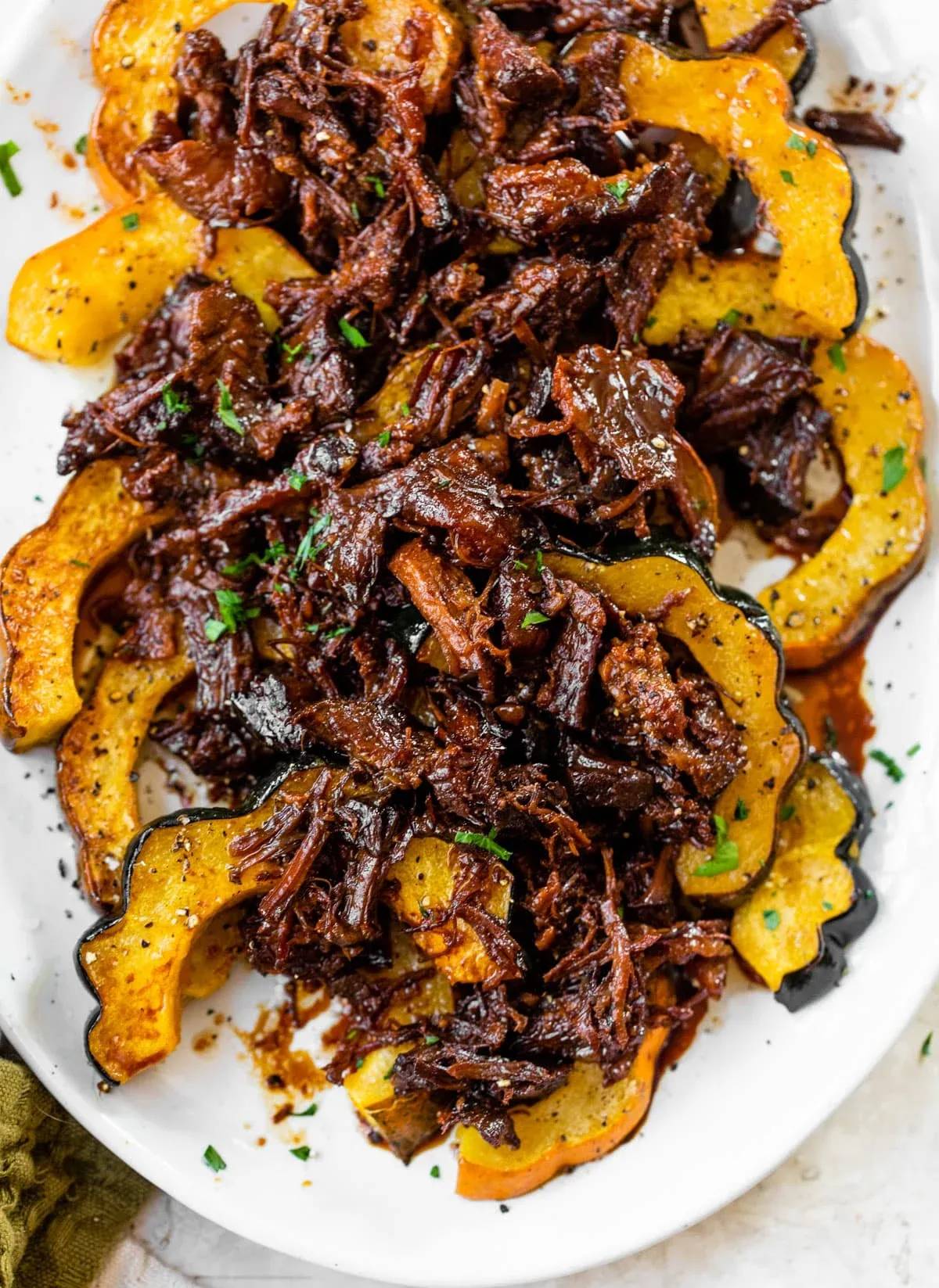 Honey Ginger Pork with Acorn Squash