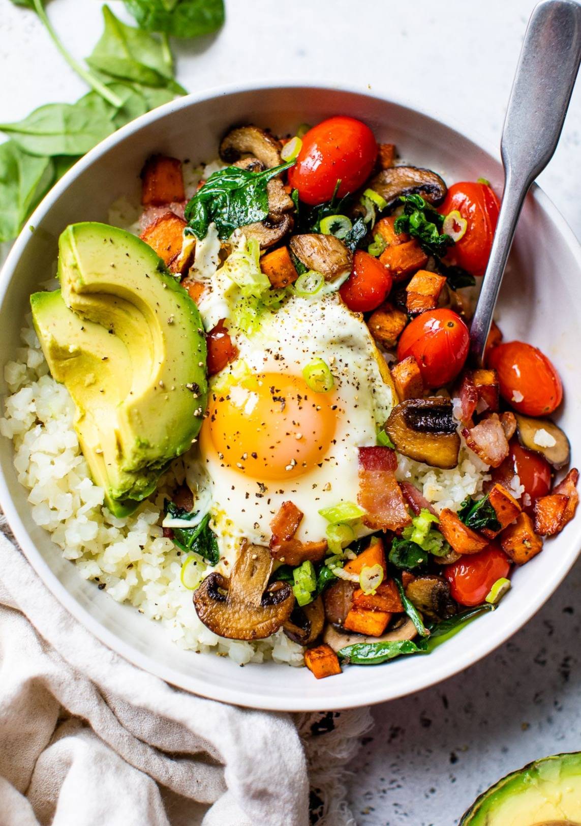 Cauliflower Breakfast Bowl