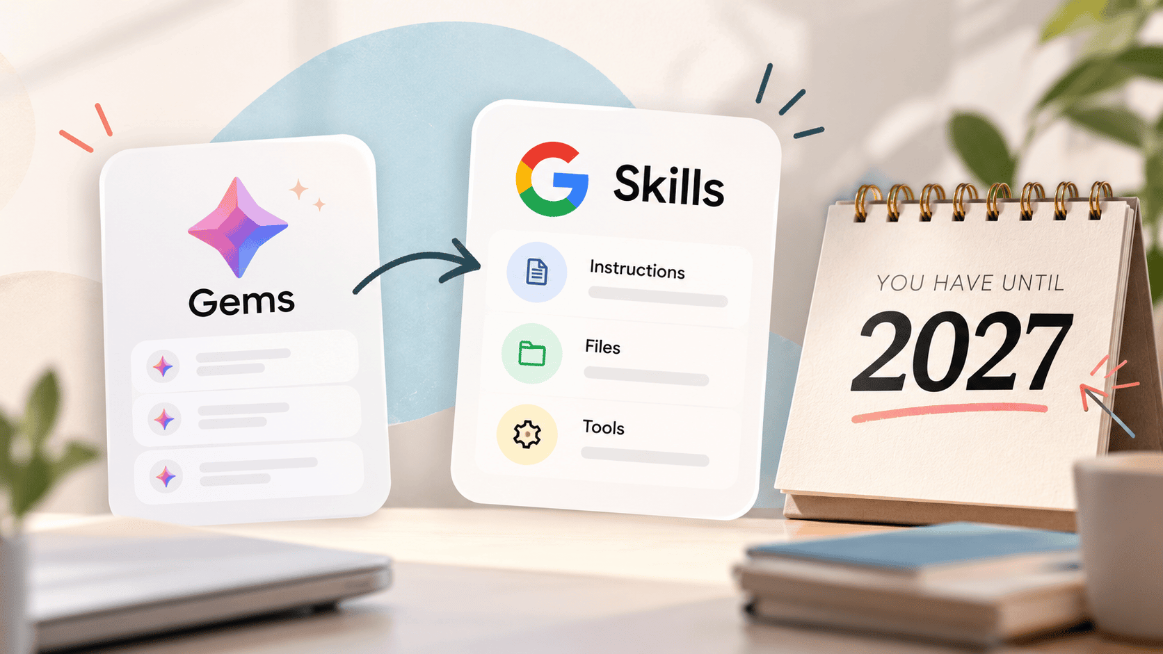Google Gemini Gems turning into stackable skills