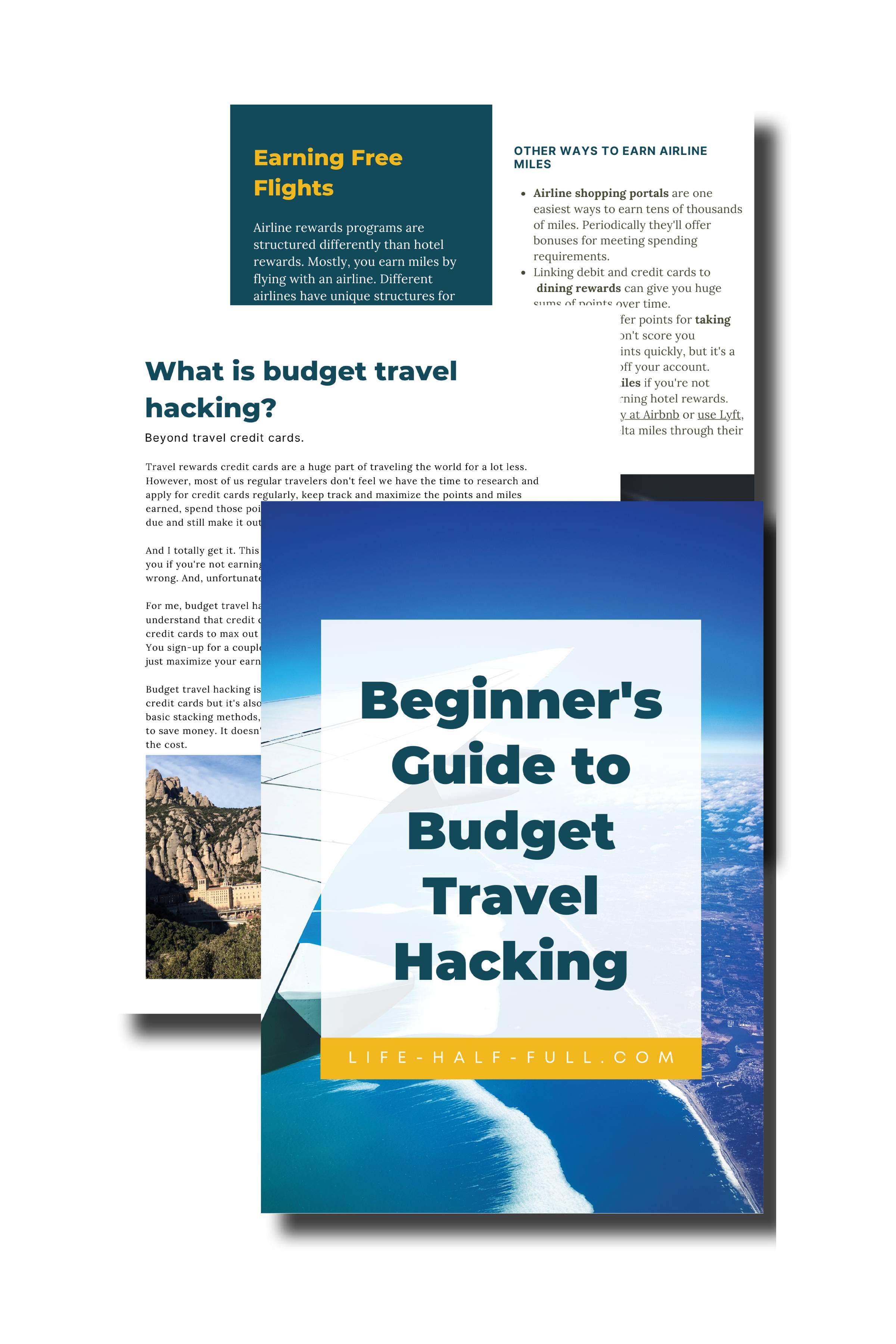 Beginner's Guide to Budget Travel Hacking guidebook