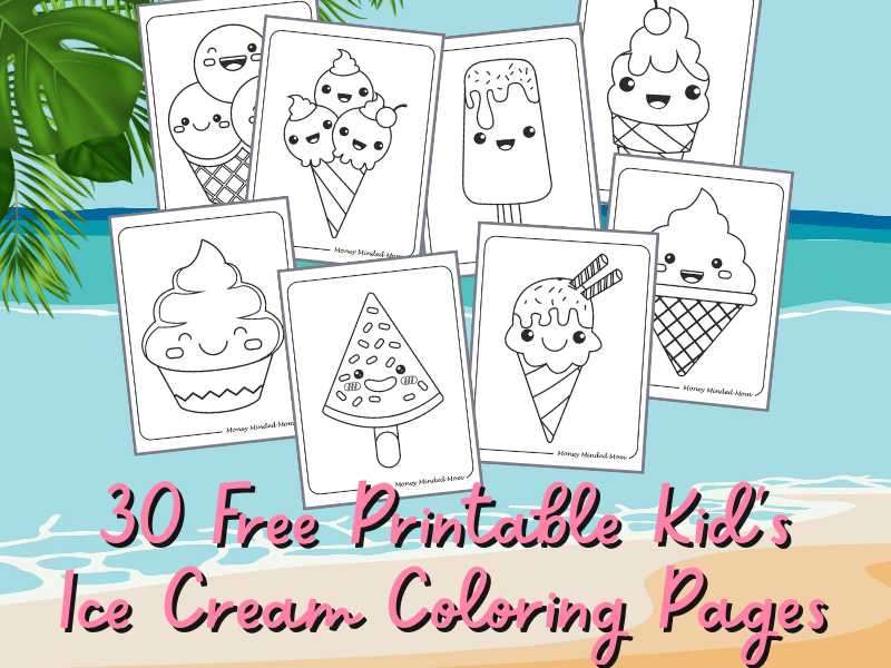 ice cream coloring page