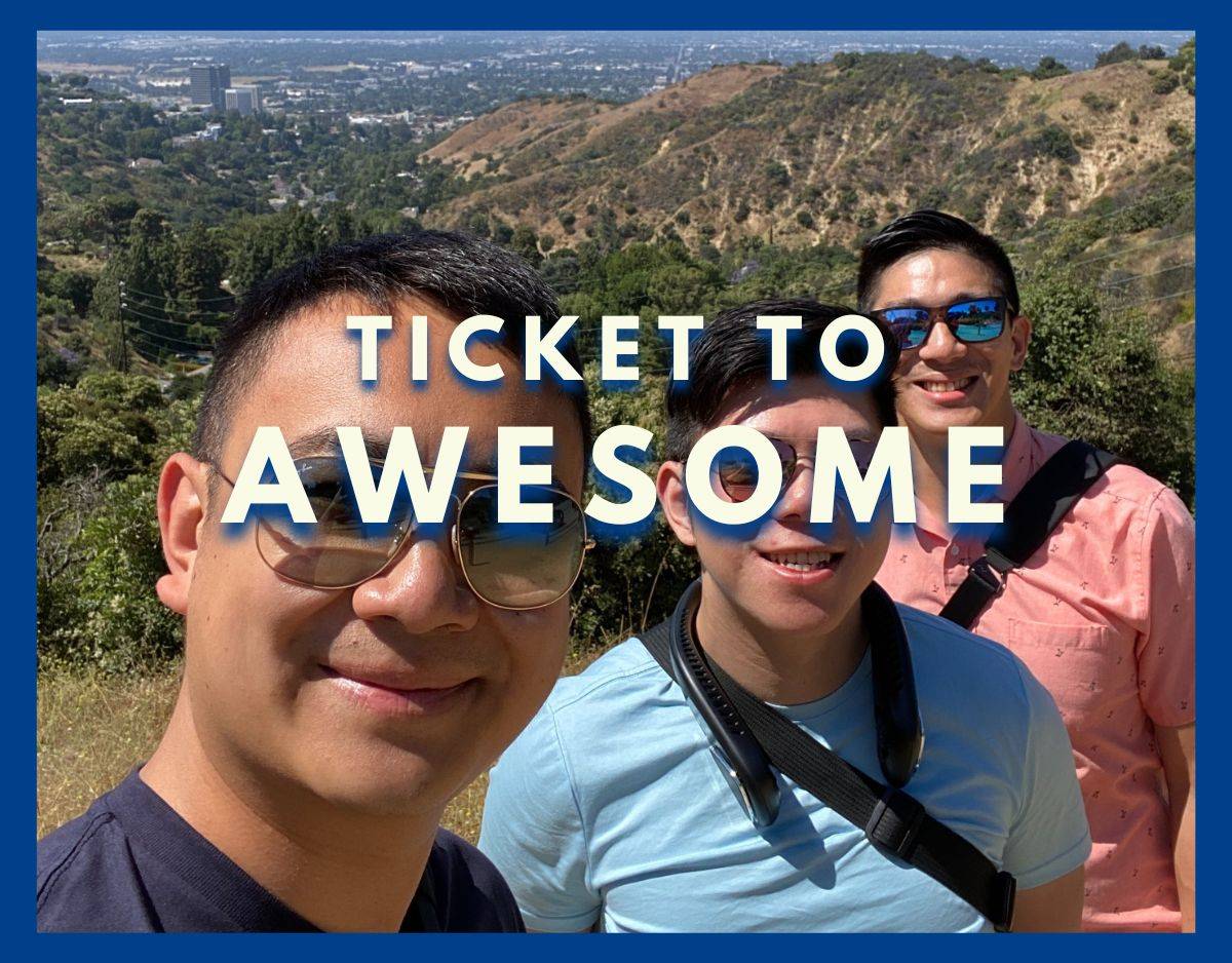 ticket to awesome newsletter by going awesome places with 3 friends and features a neck fan