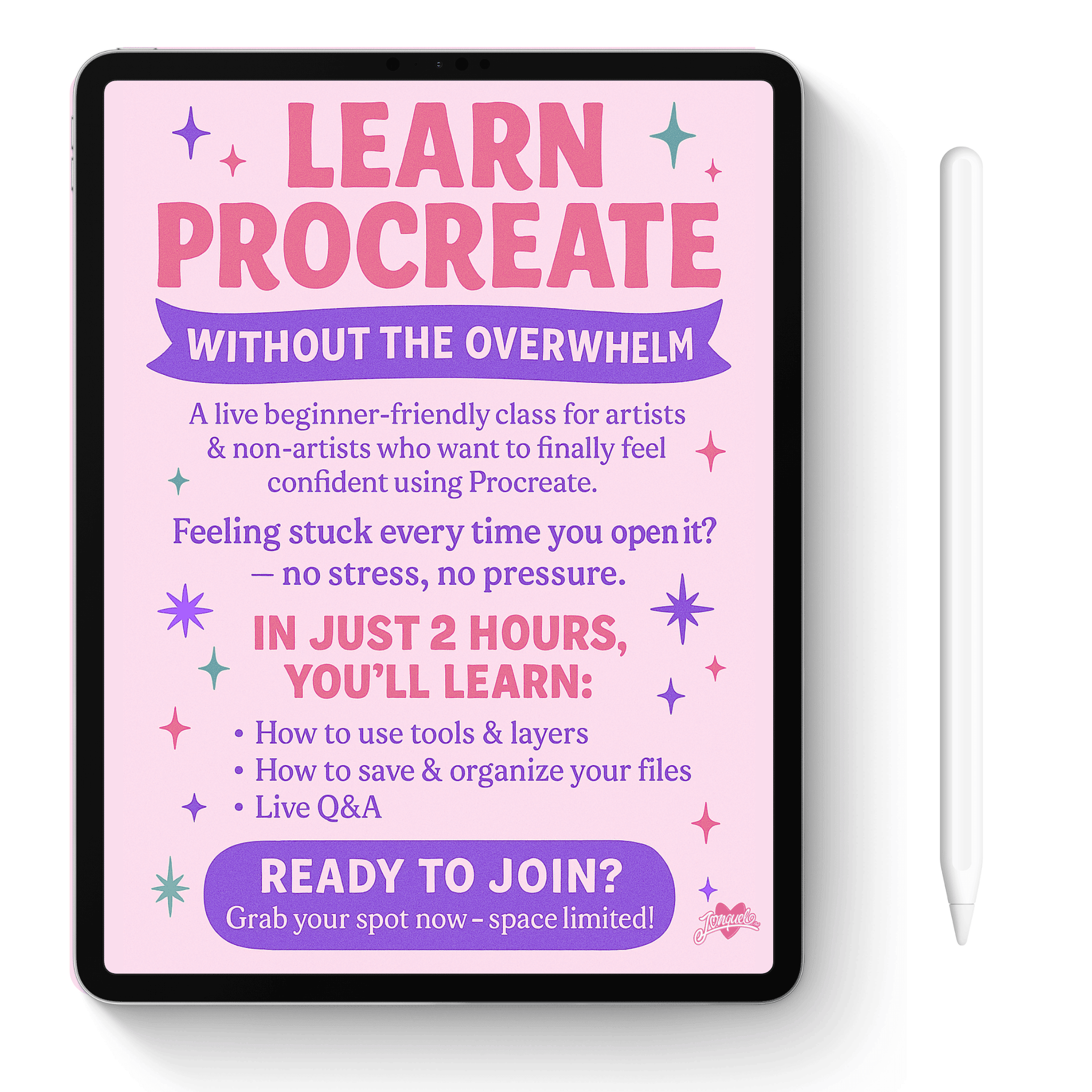 Introducing my new class: Procreate Without the Overwhelm