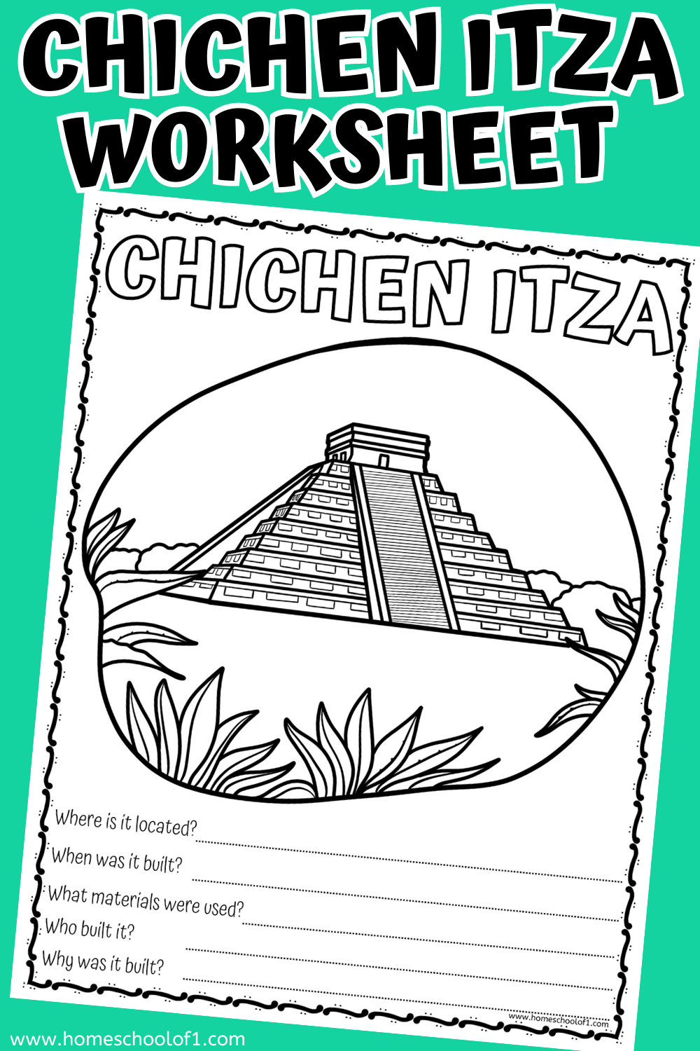 Get your free Chichen Itza worksheet here!