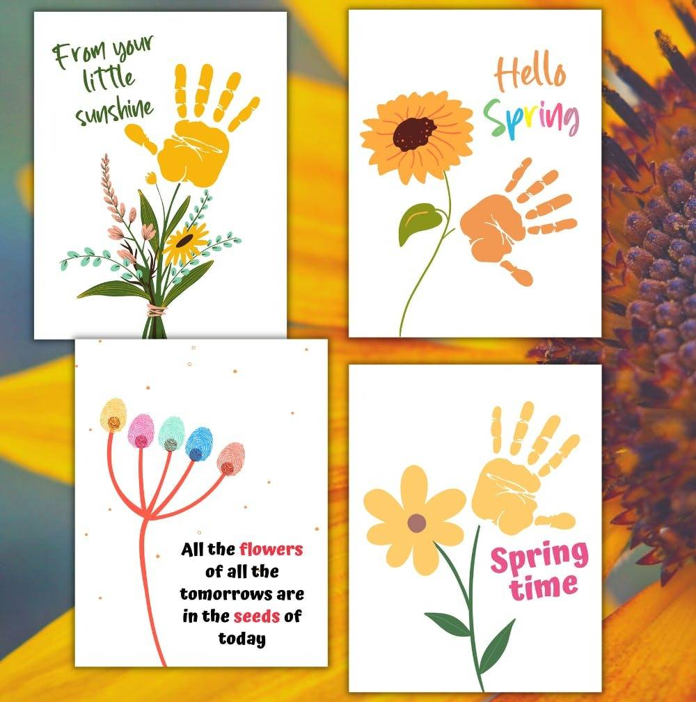 Get your free spring handprint art here!
