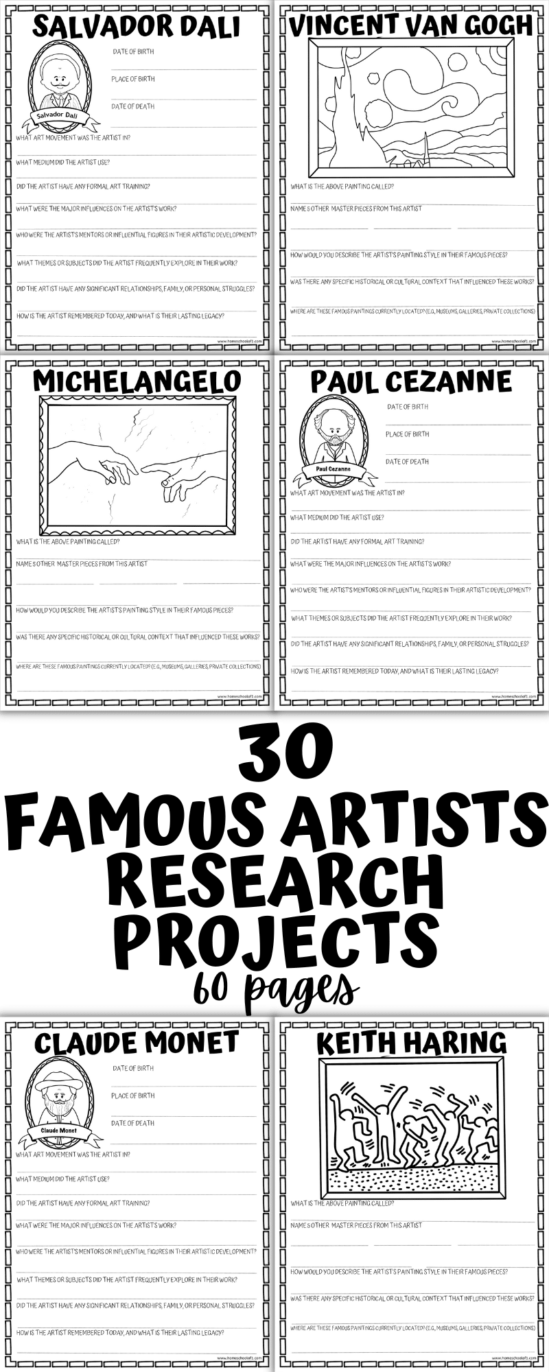 famous-artists-research-project