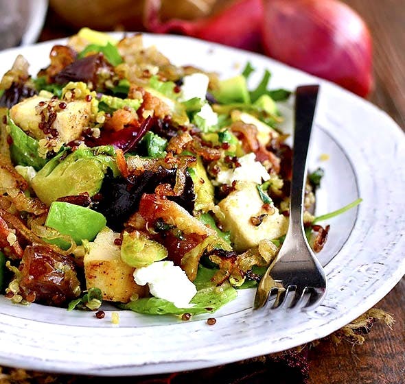 plate of quinoa power salad