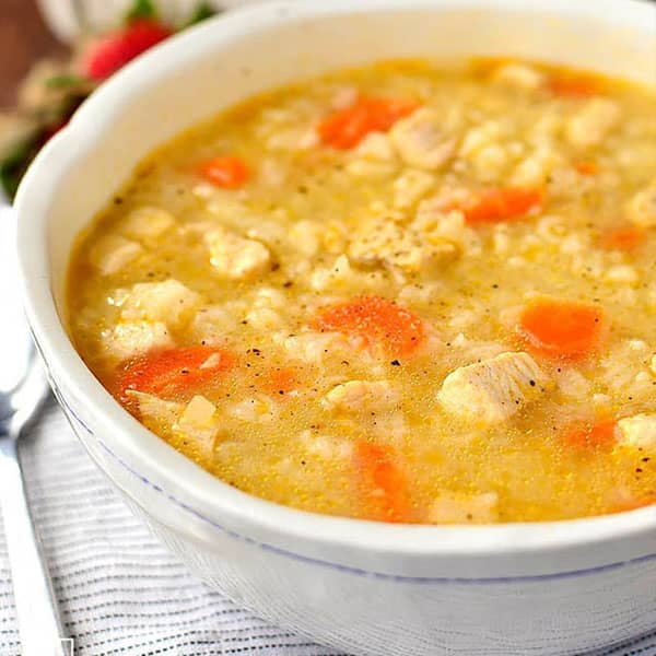 Easy Chicken and Rice Soup