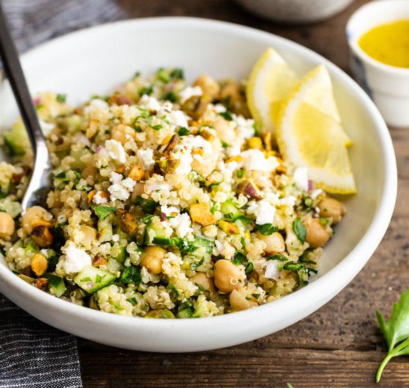 bowl of pasta salad