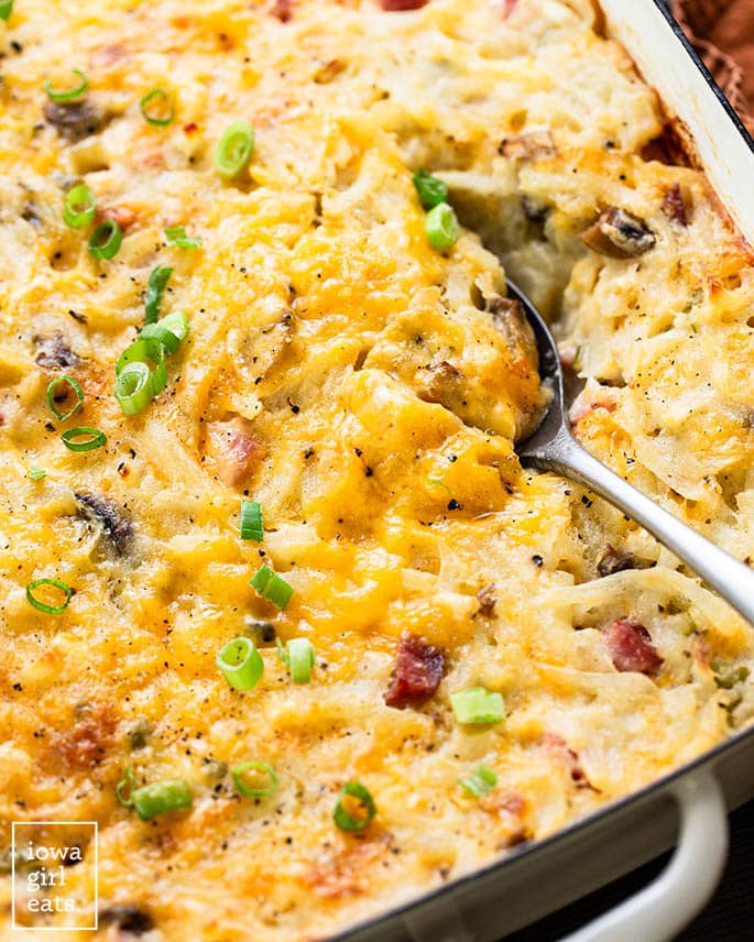 Cheesy Ham and Hash Brown Casserole