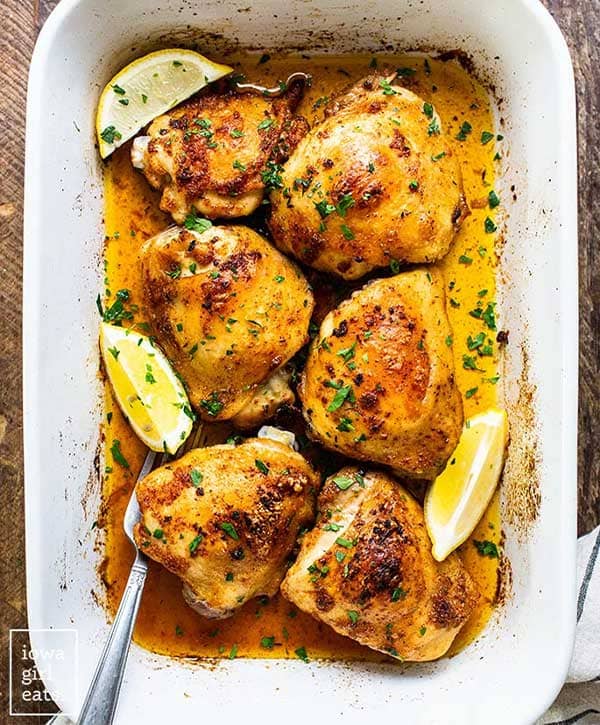 Crispy Baked Chicken Thighs