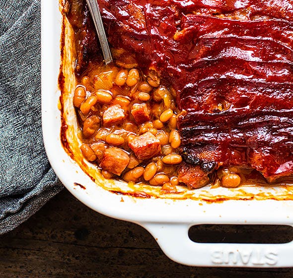 dish of best baked beans