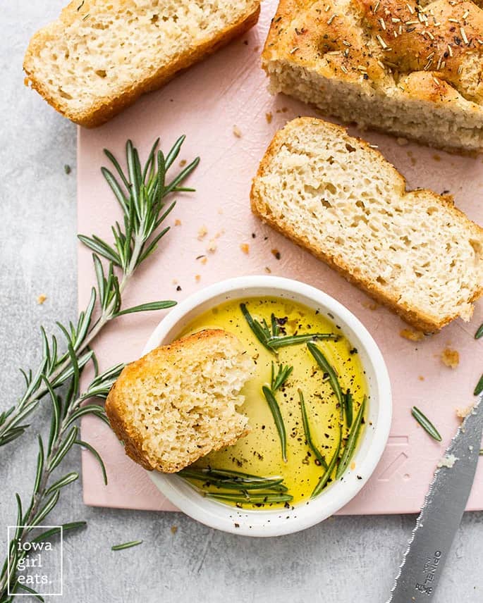 Soft & Fluffy Gluten Free Focaccia Bread