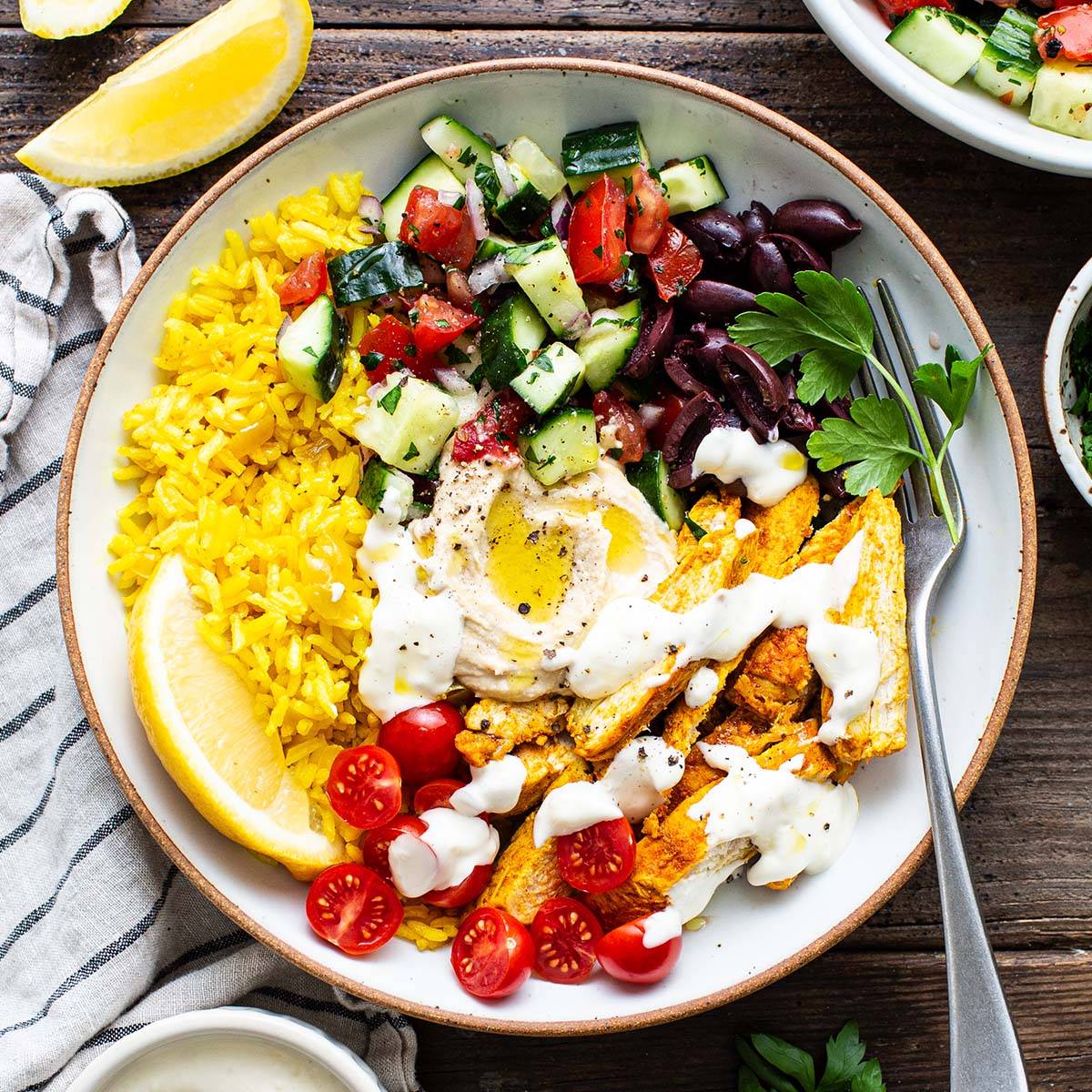 chicken shawarma bowl