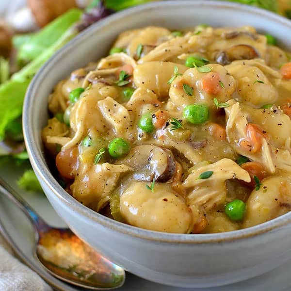 One Pot Gnocchi Chicken Pot Pie