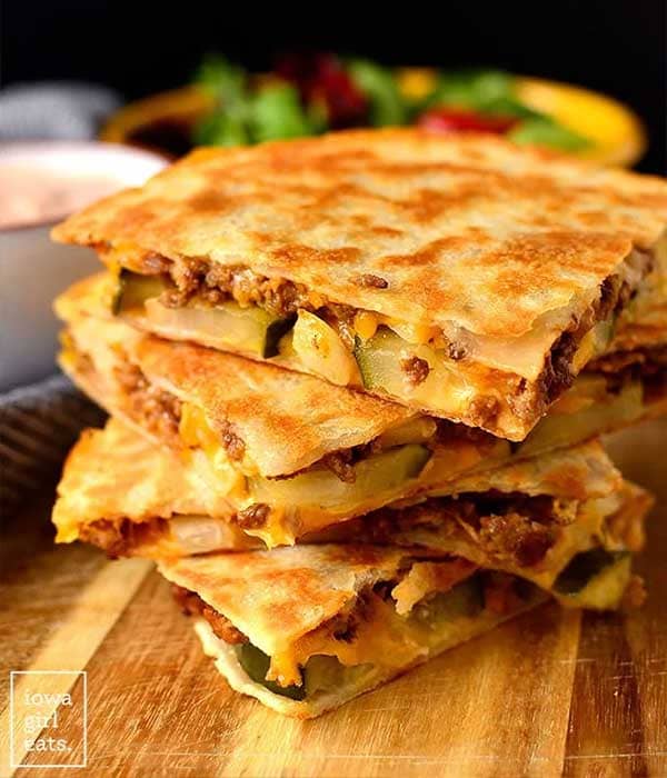 Cheeseburger Quesadillas