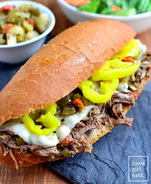Crock Pot Italian Beef Sandwiches