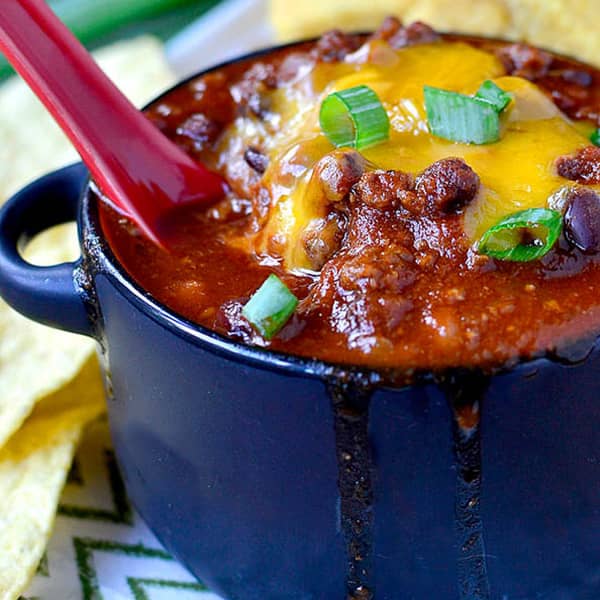 bowl of signature beef chili