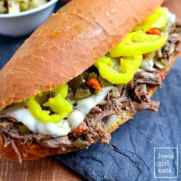 Crock Pot Italian Beef Sandwiches