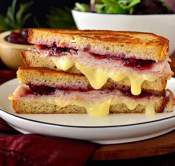 holiday grilled cheese sandwich