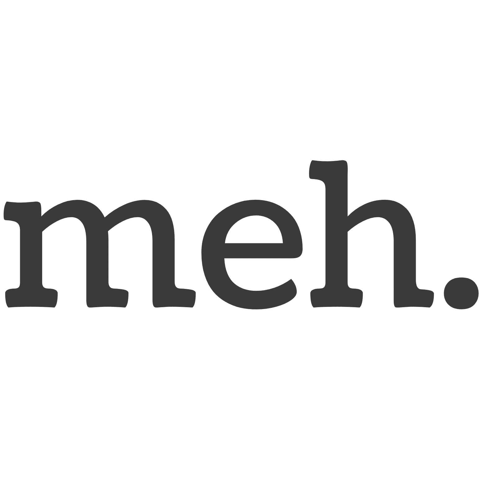 meh wear simple logo