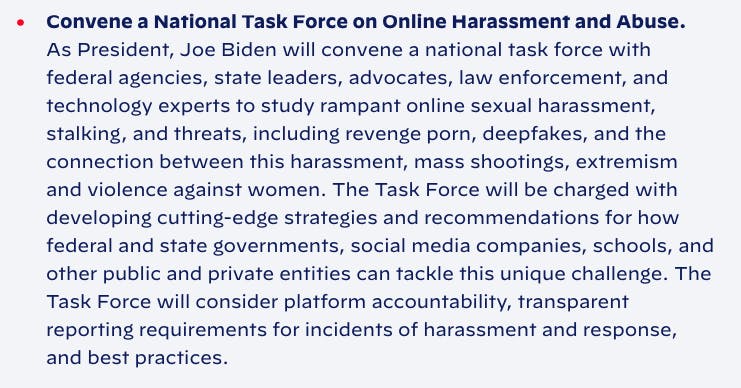 National Task Force on Online Harassment and Abuse